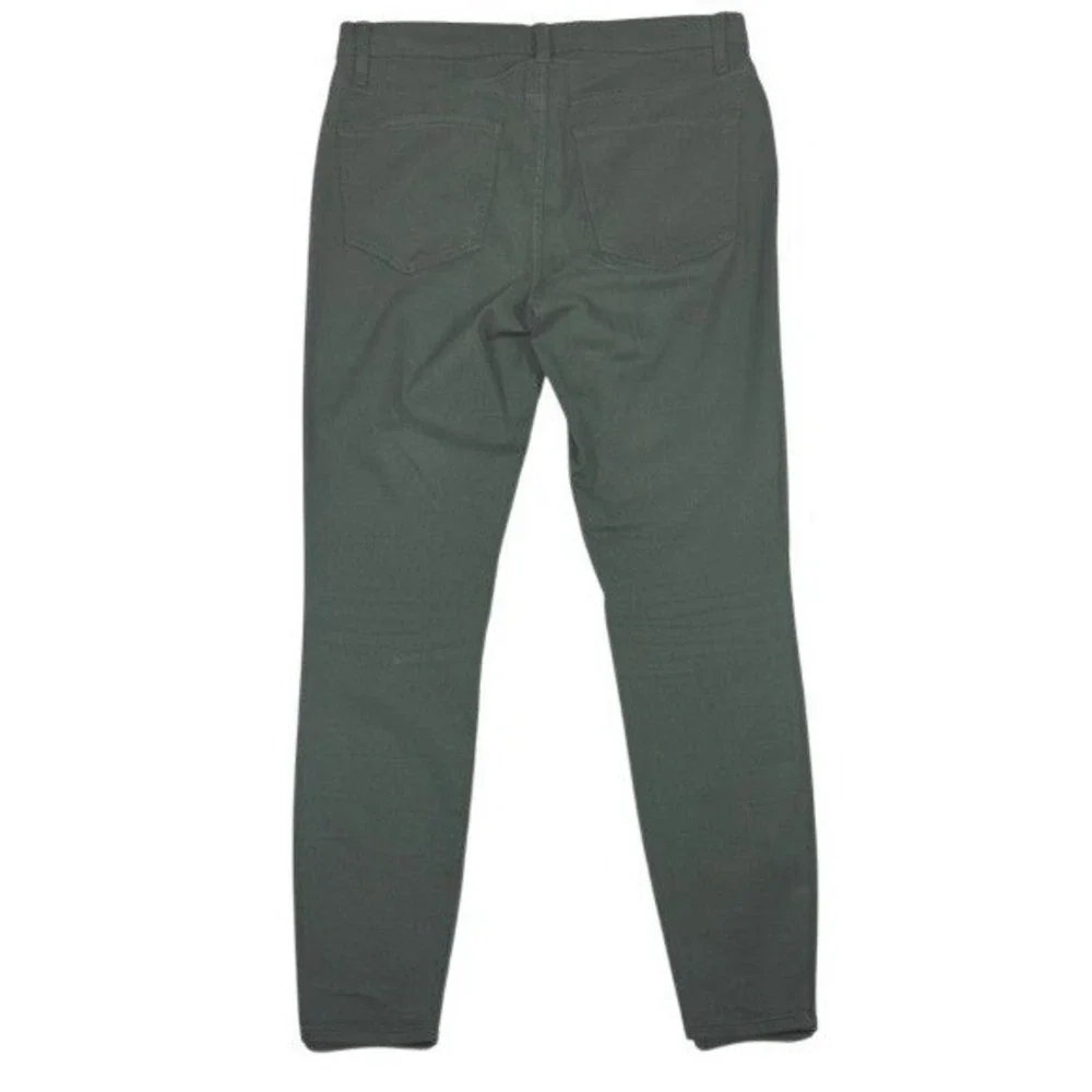 Madewell Skinny Skinny Jeans‎ 30 Forest Green Mid Rise Stretch Pants E0417 FA15